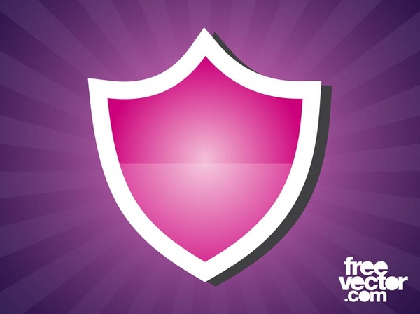 Shield Sticker Free Vector