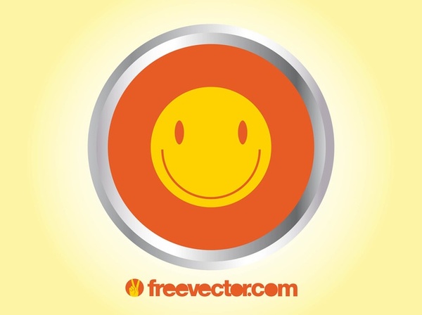 Smiley Badge Free Vector