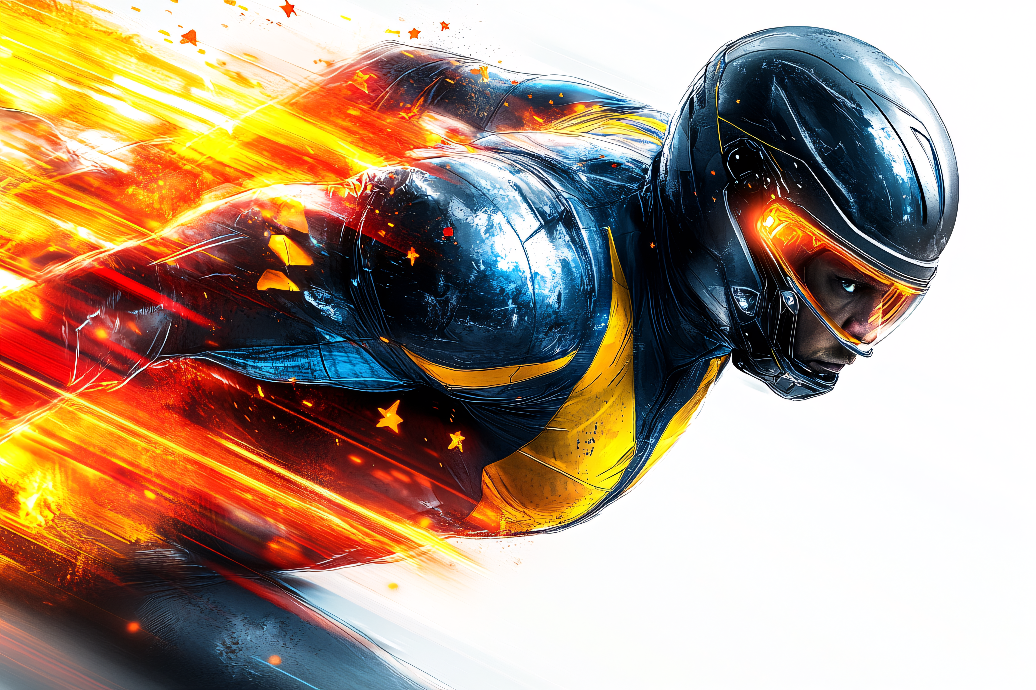 Speedy Futuristic Hero
