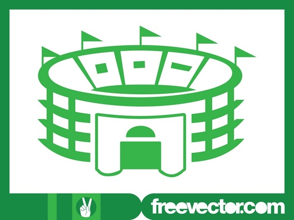 Stadium Building Free Vector