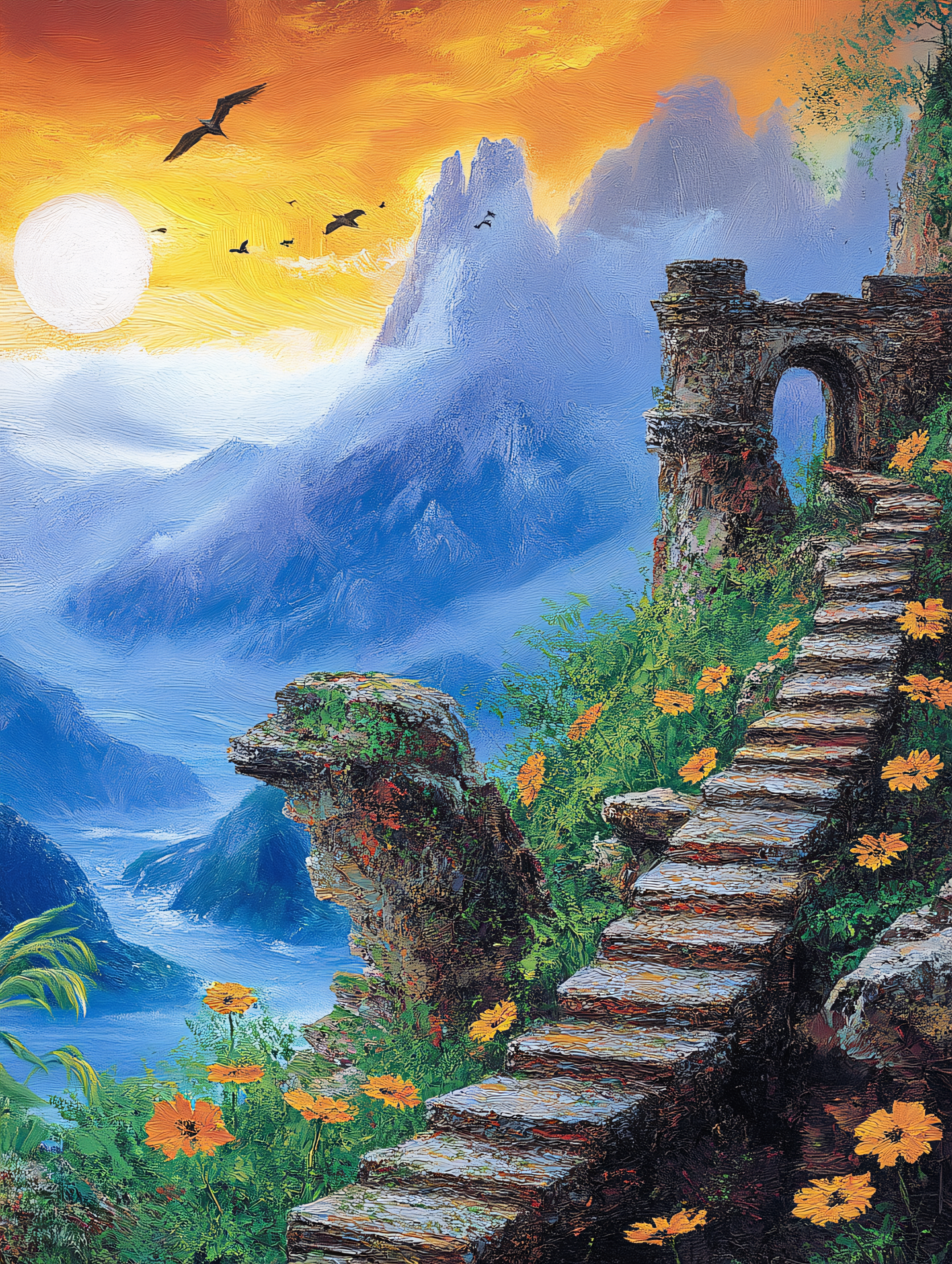Stone Stairway to Mountain Vista