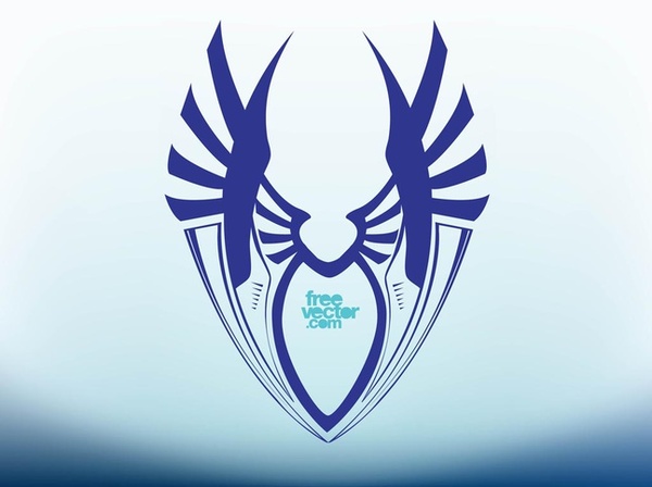 Stylized Shield Free Vector