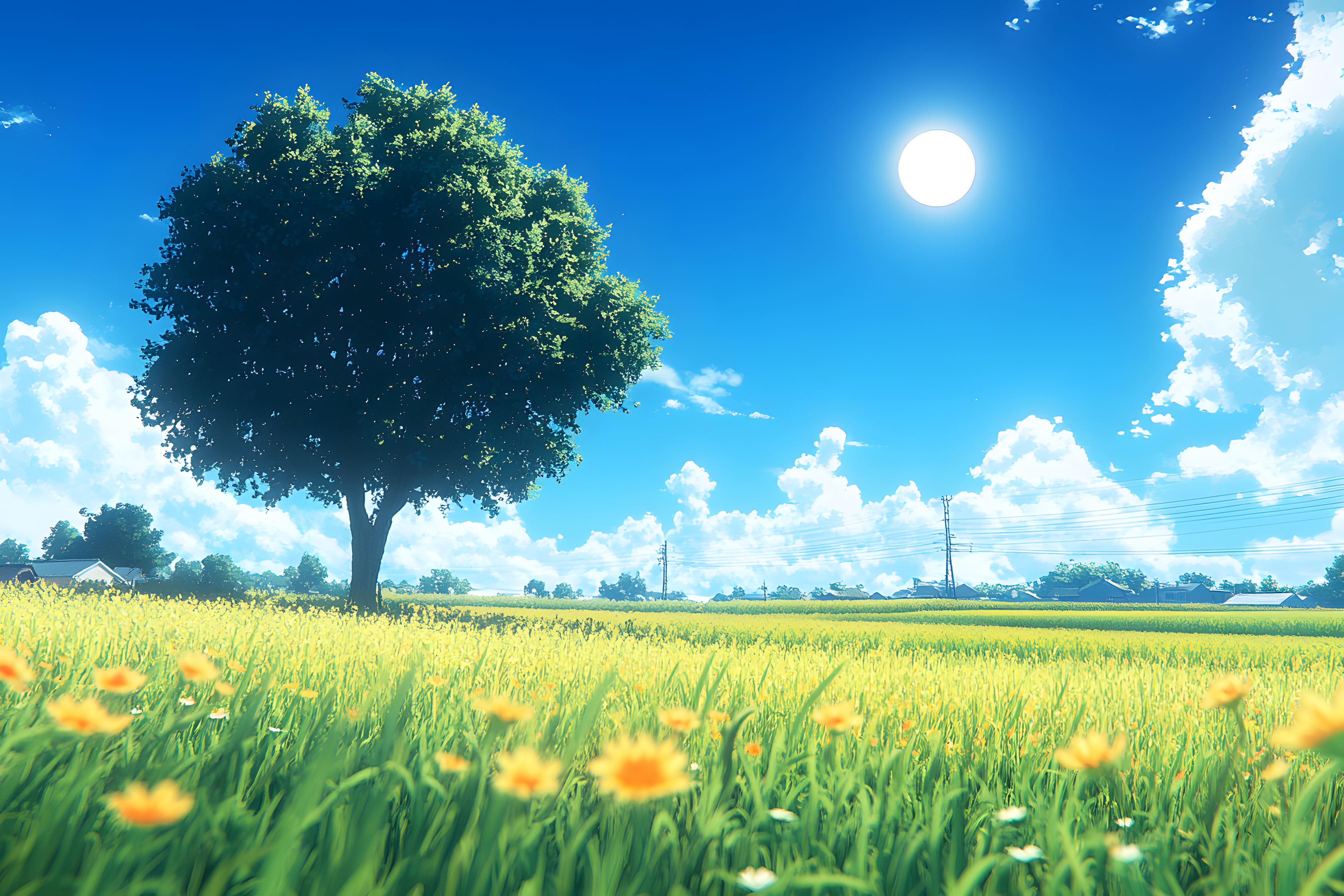 Sunny Meadow Tree