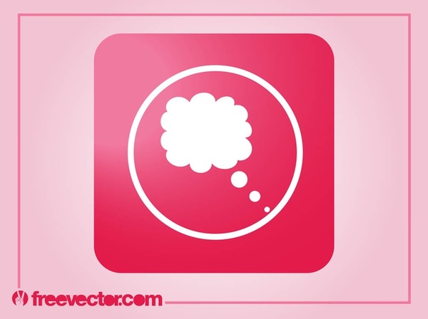 Thought Bubble Icon Free Vector
