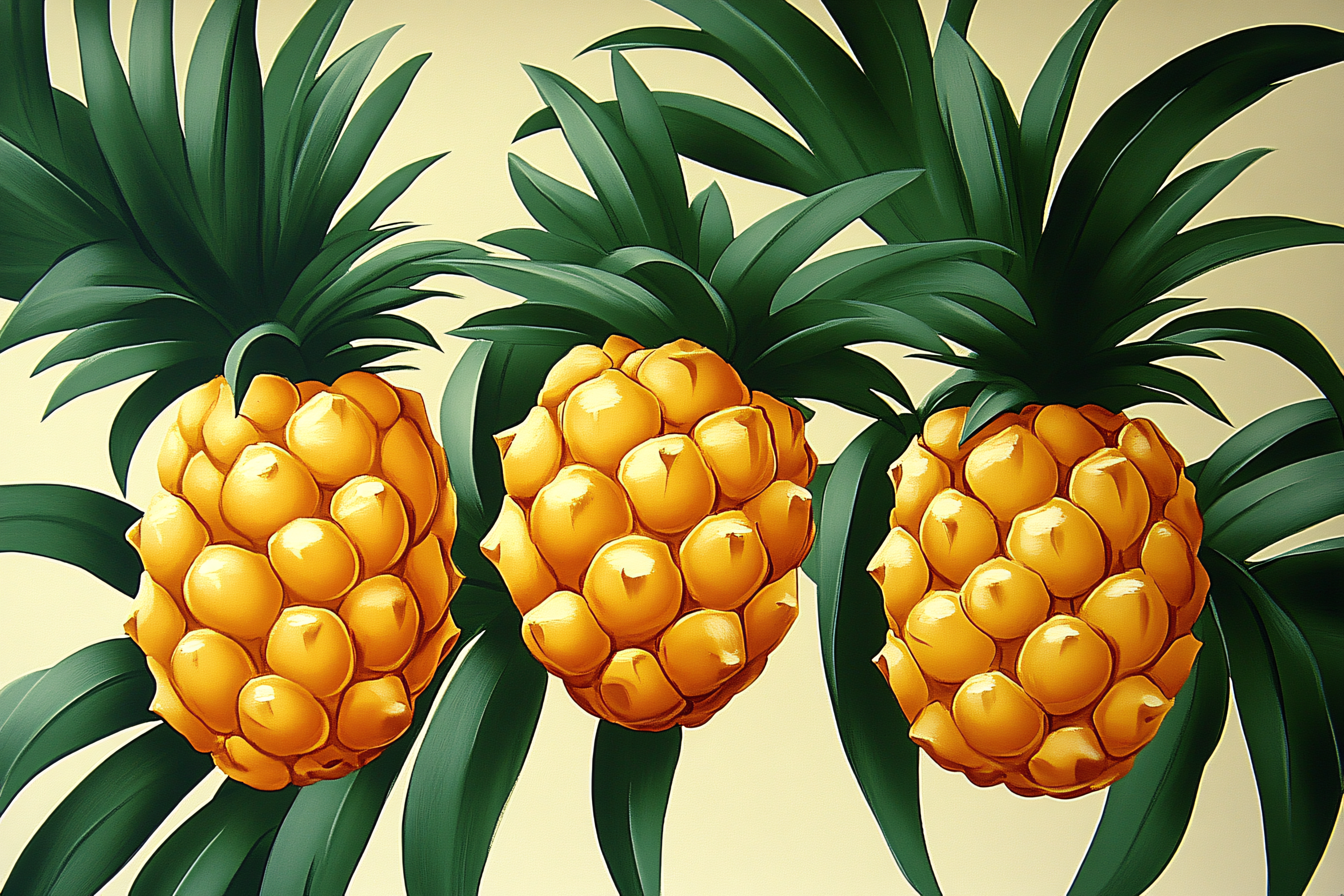 Three Pineapples