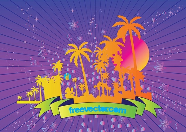 Tropical Art Free Vector