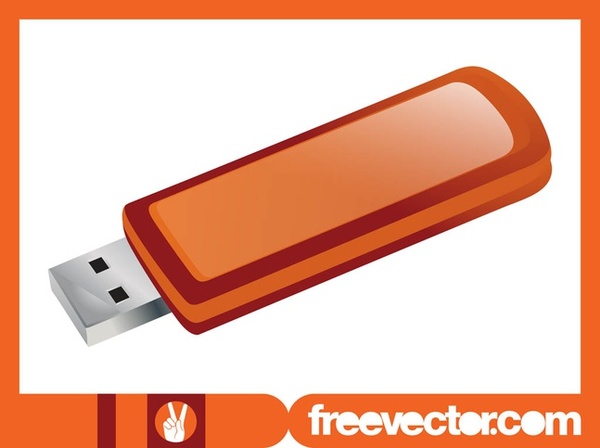 USB Flash Drive Free Vector