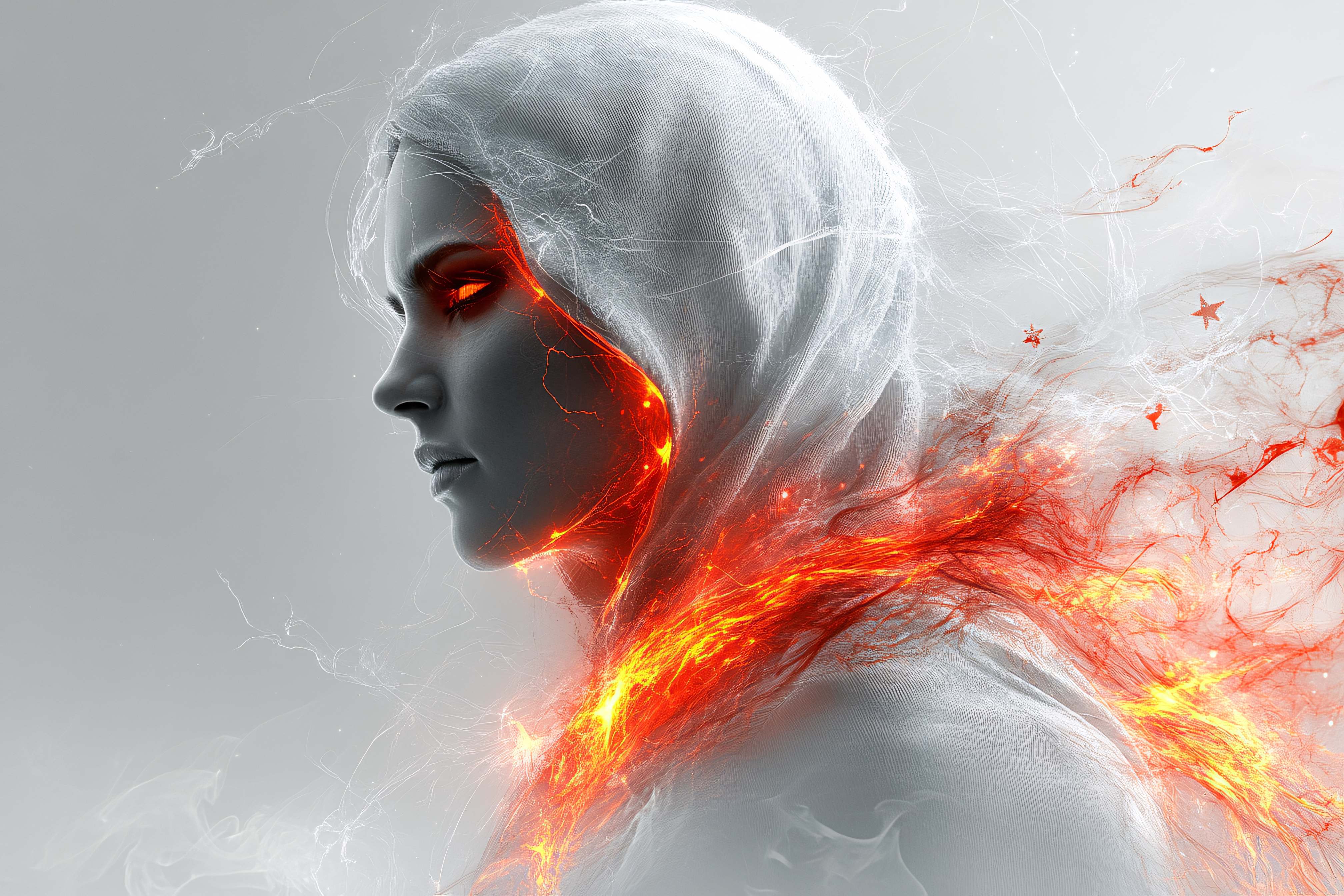 Veiled Woman of Embers