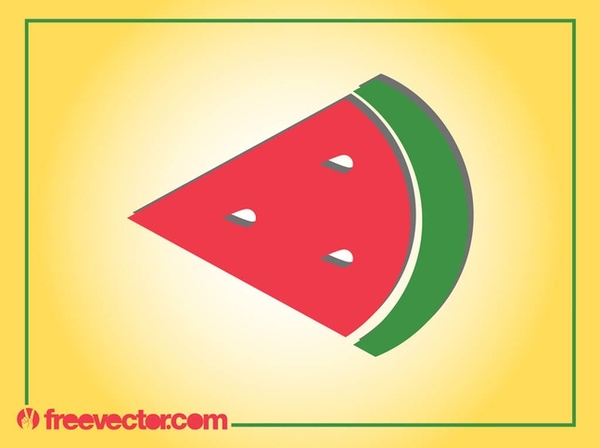 Watermelon Icon Free Vector