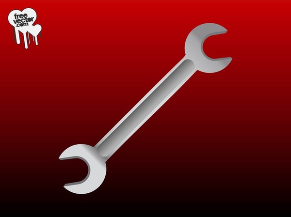 Wrench Free Vector