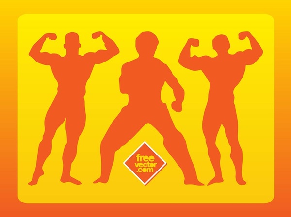 Wrestlers Free Vector