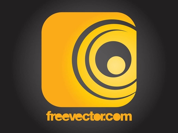 Yellow Square Logo Free Vector