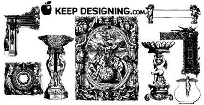 Angelic Design Ornament Free Vector