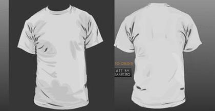 Front and back t-shirt template