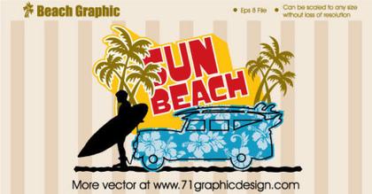 Beach Graphic design