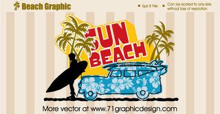 Beach Graphic design