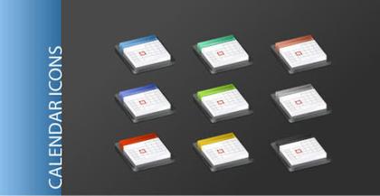 Calendar Icons Vector