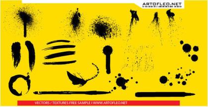 Spray Paint Splatter Free Vector