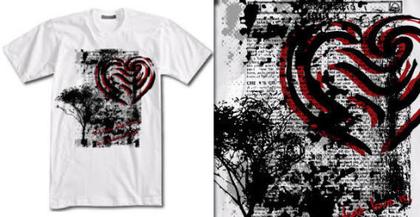 Free Vector Grunge Tree T-shirt Design