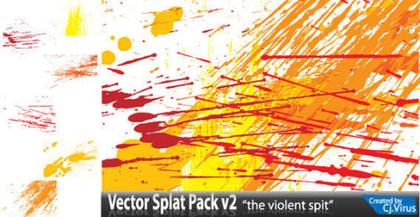 Color Splatter Free Vector