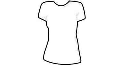 Round Neck Women’s T-shirt Template