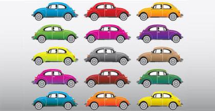 Color cars free vector