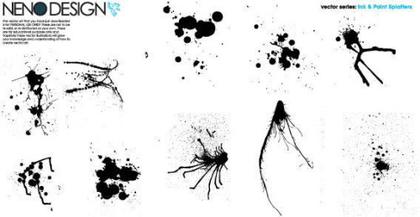Splashed Splatter Vector
