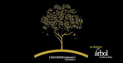 Circle Tree Vector Background