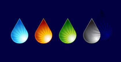 Water Drops Free Vector