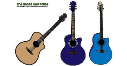 Free Vector Acoustic Guitars