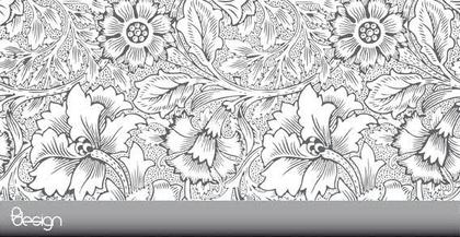 Ornamental Flower Background Vector
