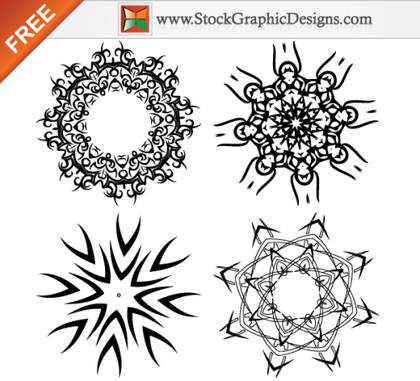 Beautiful Design Elements Free Vector Set