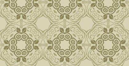 Green floral seamless wallpaper