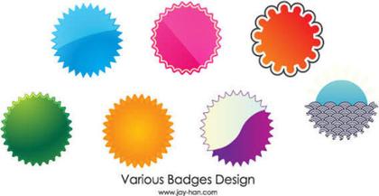 Symbol Badges Free Vector