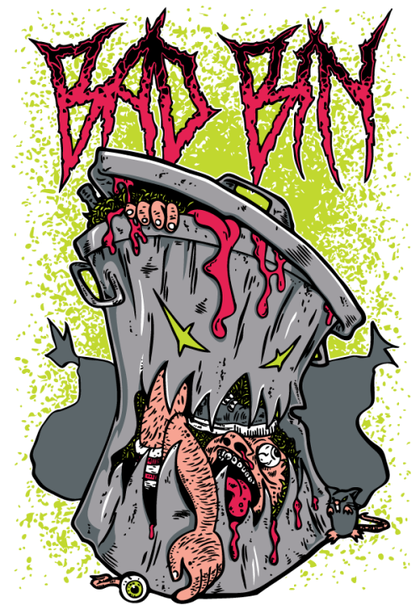 T-Shirt Design Free Download – Bad Bin