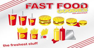 Fast Food Goodies Vector