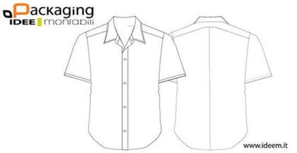 Shirt template with collar