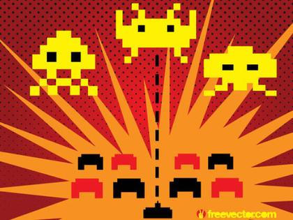 Space Invaders Vector