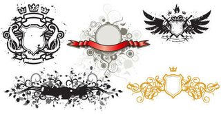 Heraldic Shield Free Vector Elements