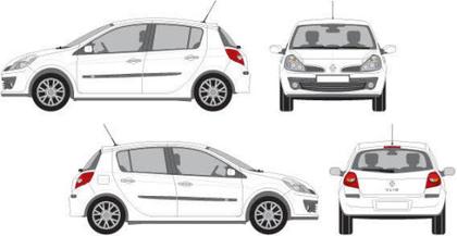 White Car Vector