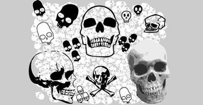 Skulls Free Vector Clip Art