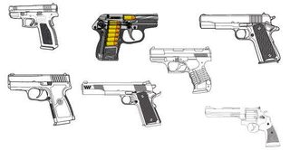 Guns Vector Art