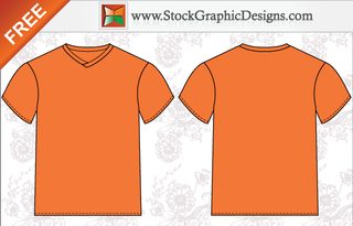 Men T-Shirt Template Free Vector Illustrator