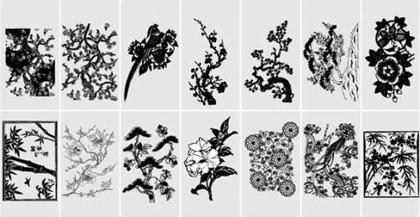 Free Vector Flowers Silhouettes