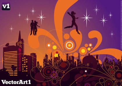 City Nightlife background