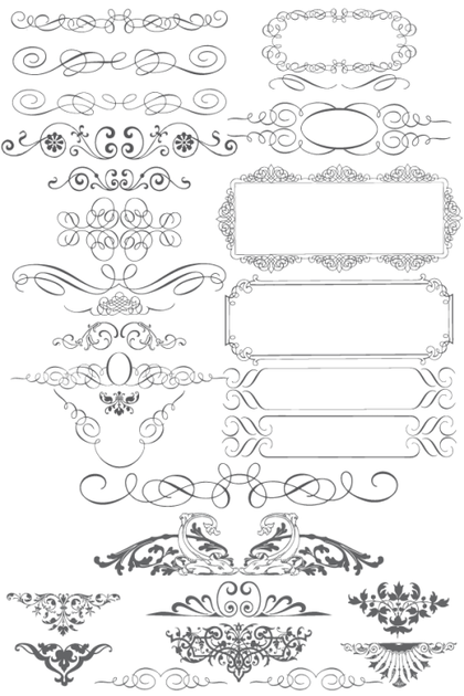 Free Vector Ornaments Calligraphic Elements