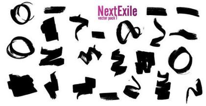 Paint Strokes Free Vector