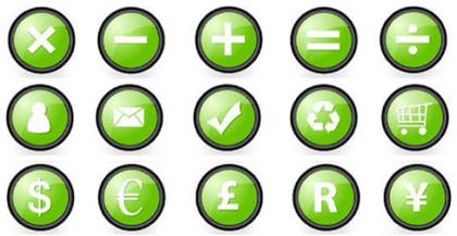 Various Orbs Icons Vector