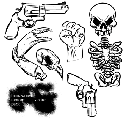 Hand Drawn Random Vector Pack Free