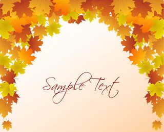 Autumn Leaves Background Vector